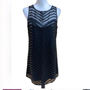 Guess Faux Leather Black Mini Chevron Cocktail Mini Dress 🆕